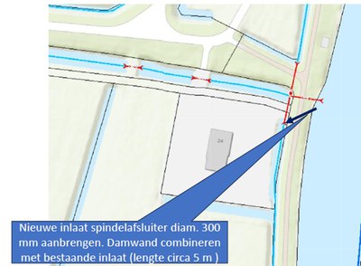 Kaart met locatie extra waterinlaat Aldlansdyk Jelsum .jpg